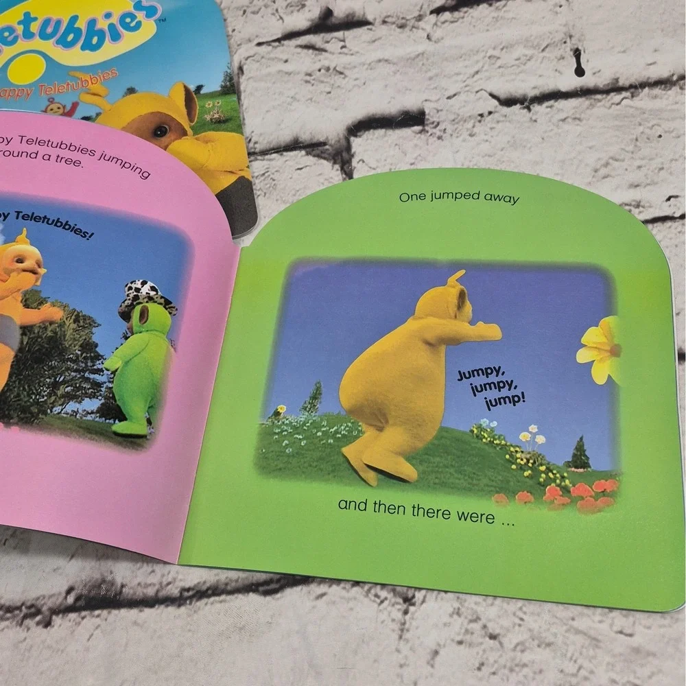 Four Happy Teletubbies by Inc. Staff Scholastic 1998, Paperback Lot Of 4